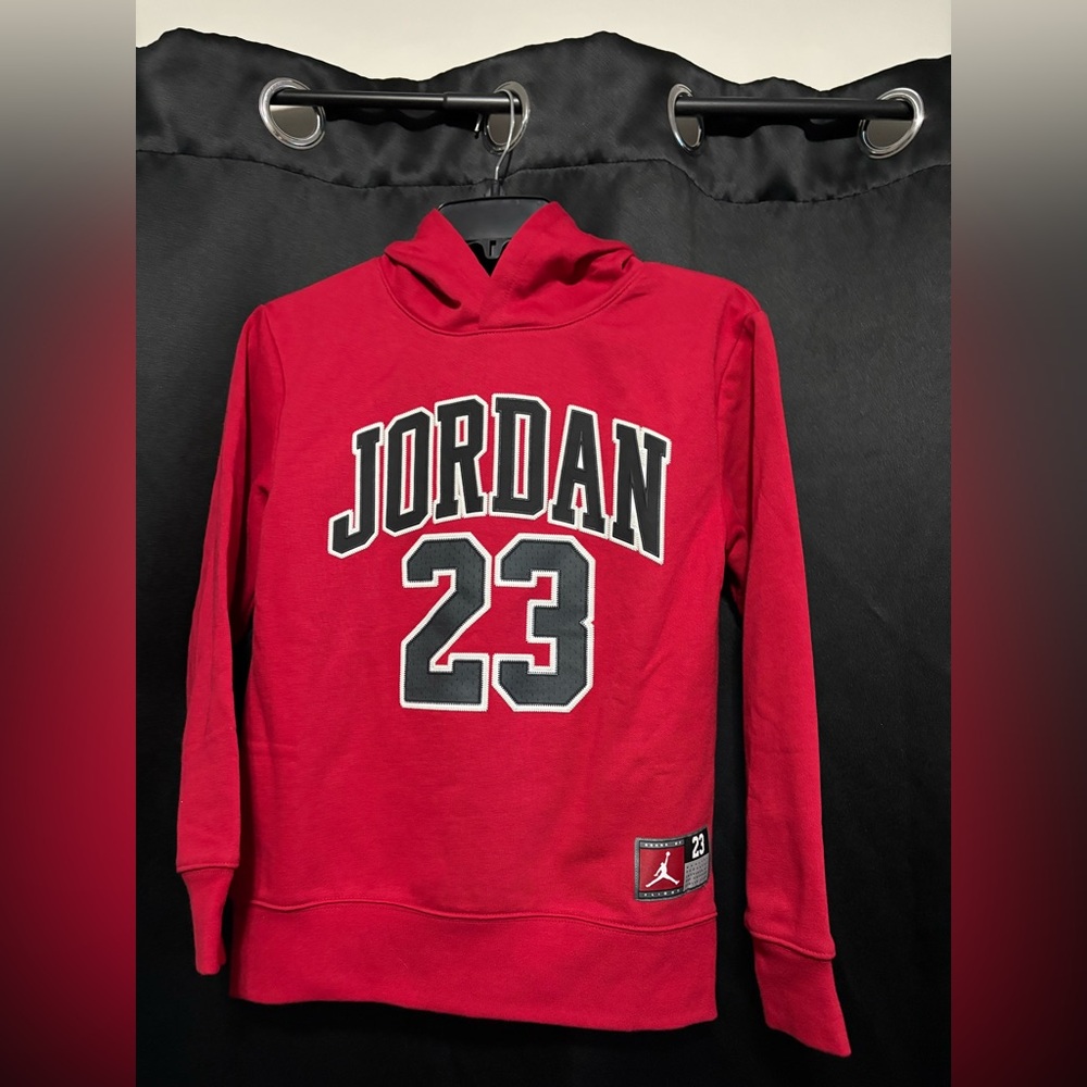 Jordan Kids Red and Black Hoodie